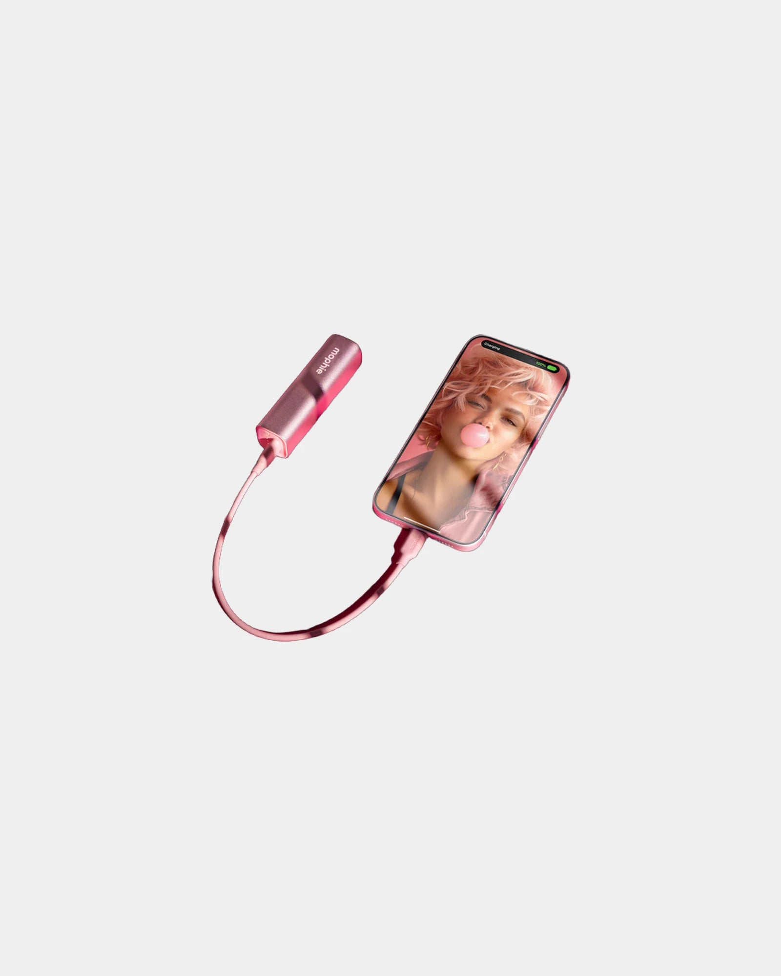 Custom 5,000 mAh power bank with fast charging - Pink (Pk)