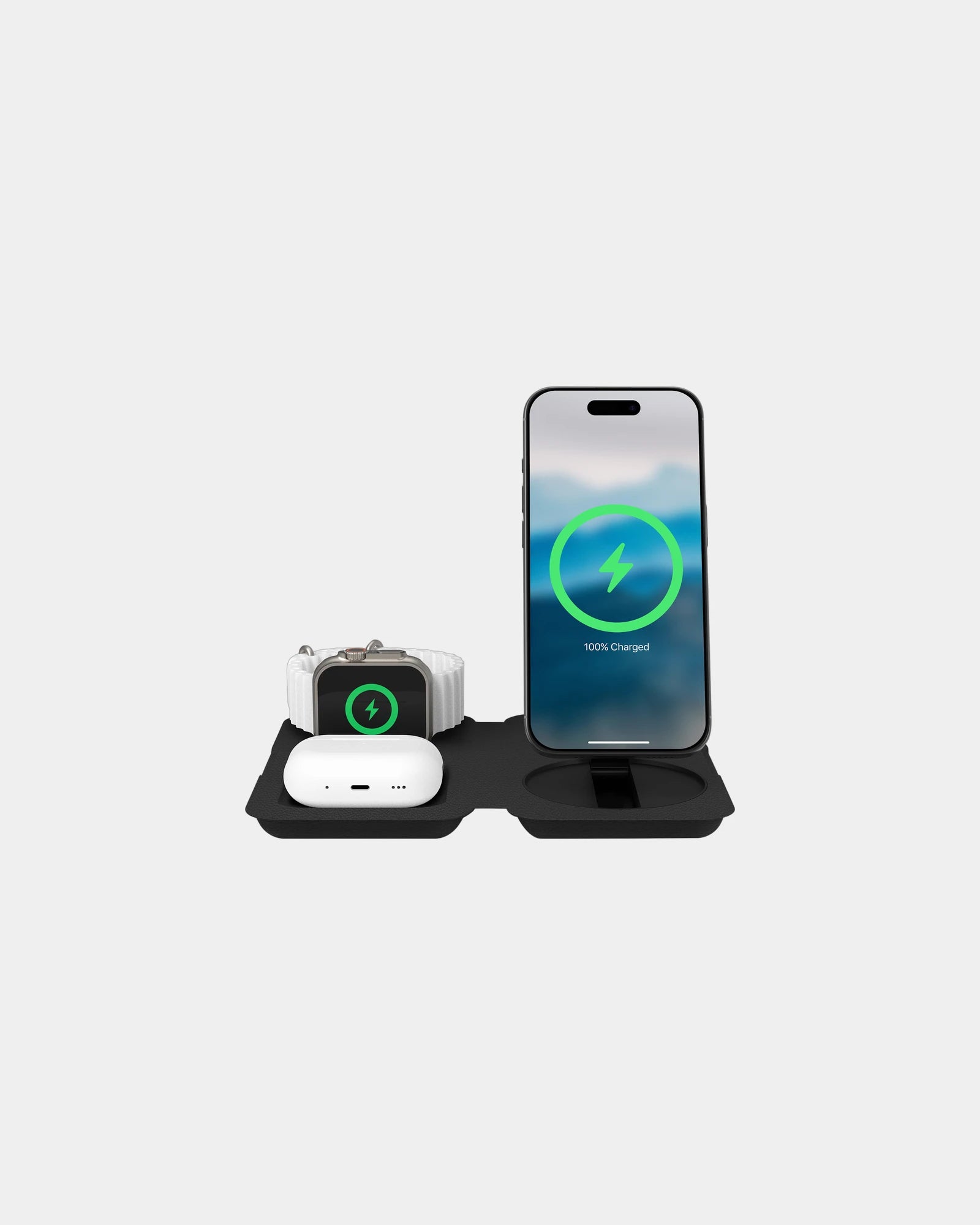 Custom foldable 3-in-1 wireless charger for Apple - 2