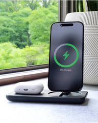 Custom recycled aluminum 25W wireless charging stand - 16