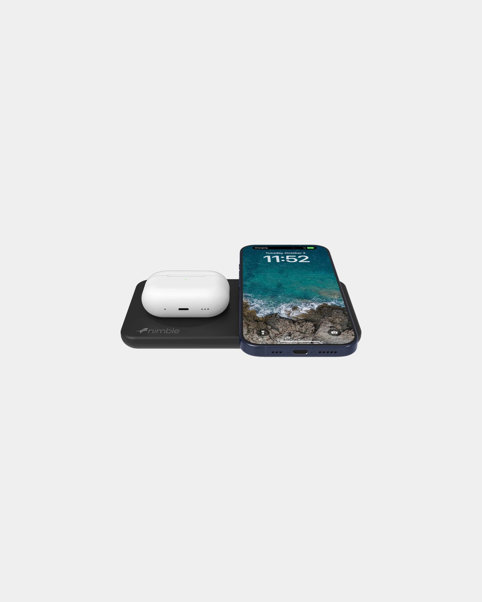 Custom recycled aluminum 25W wireless charging stand - 2