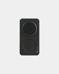 Custom recycled aluminum 25W wireless charging stand - Black (Bk)