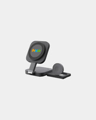 Custom 3-in-1 wireless charger compact charging cube - 1