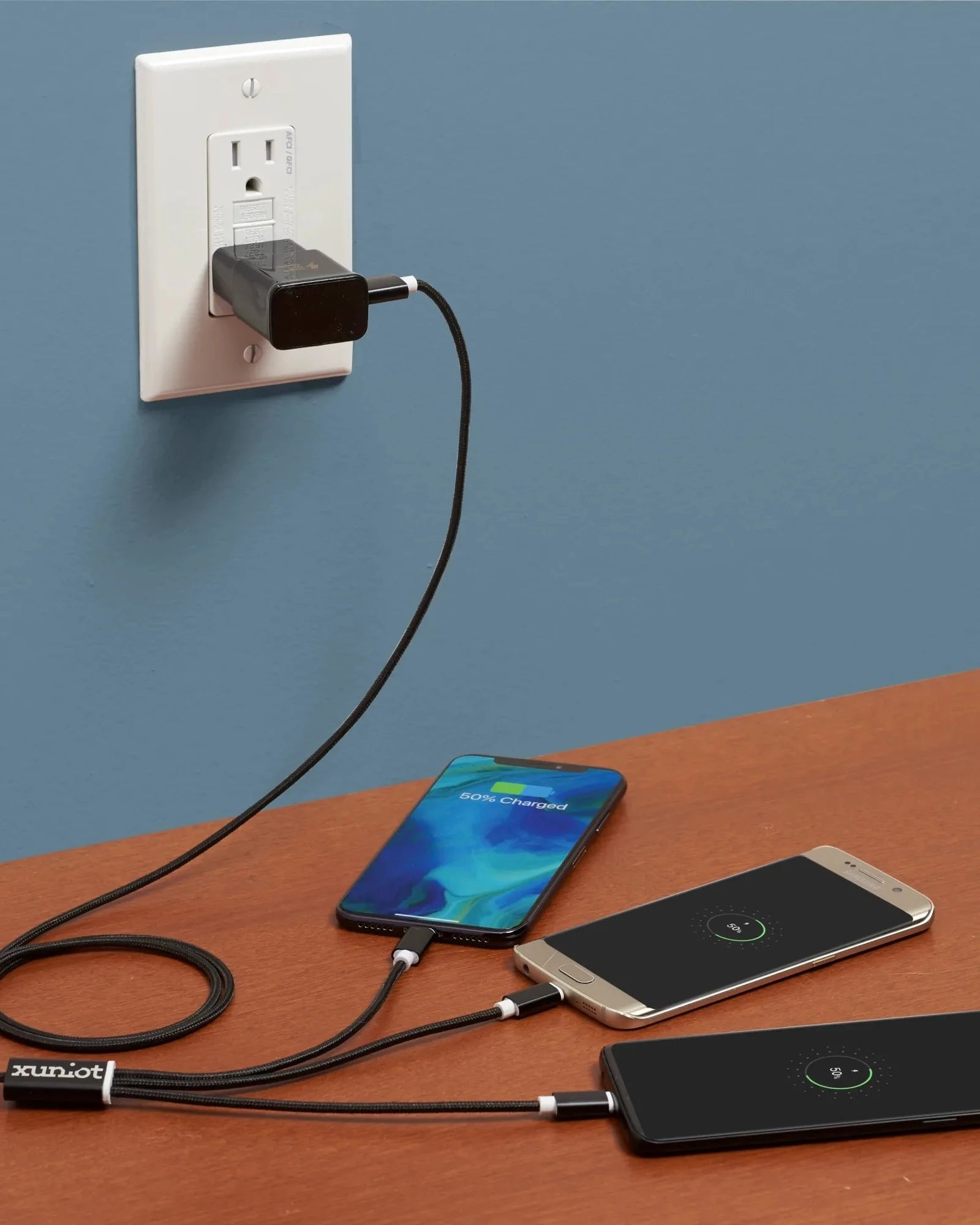Custom 3-in-1 charging cable 47-inch fast charge - 8