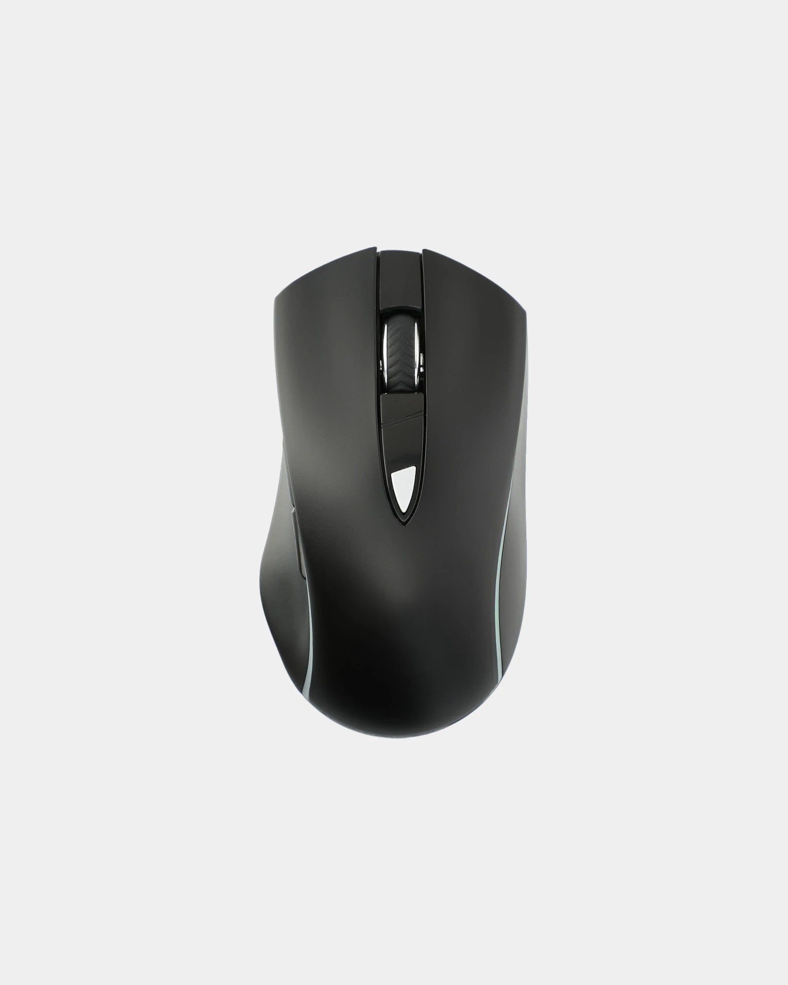 Custom light-up wireless optical mouse with RGB LEDs - Black (Bk)