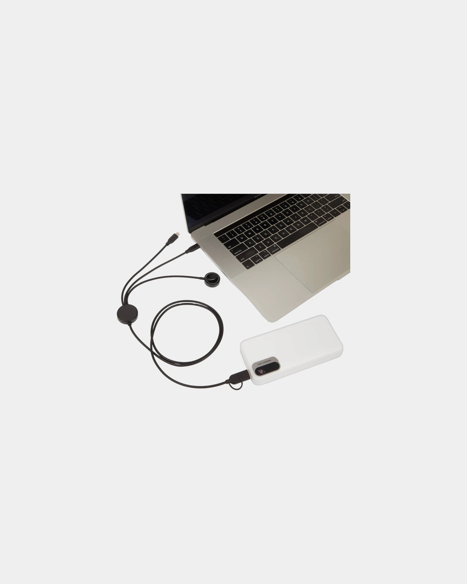 Custom recycled 5-in-1 long charging cable - 1