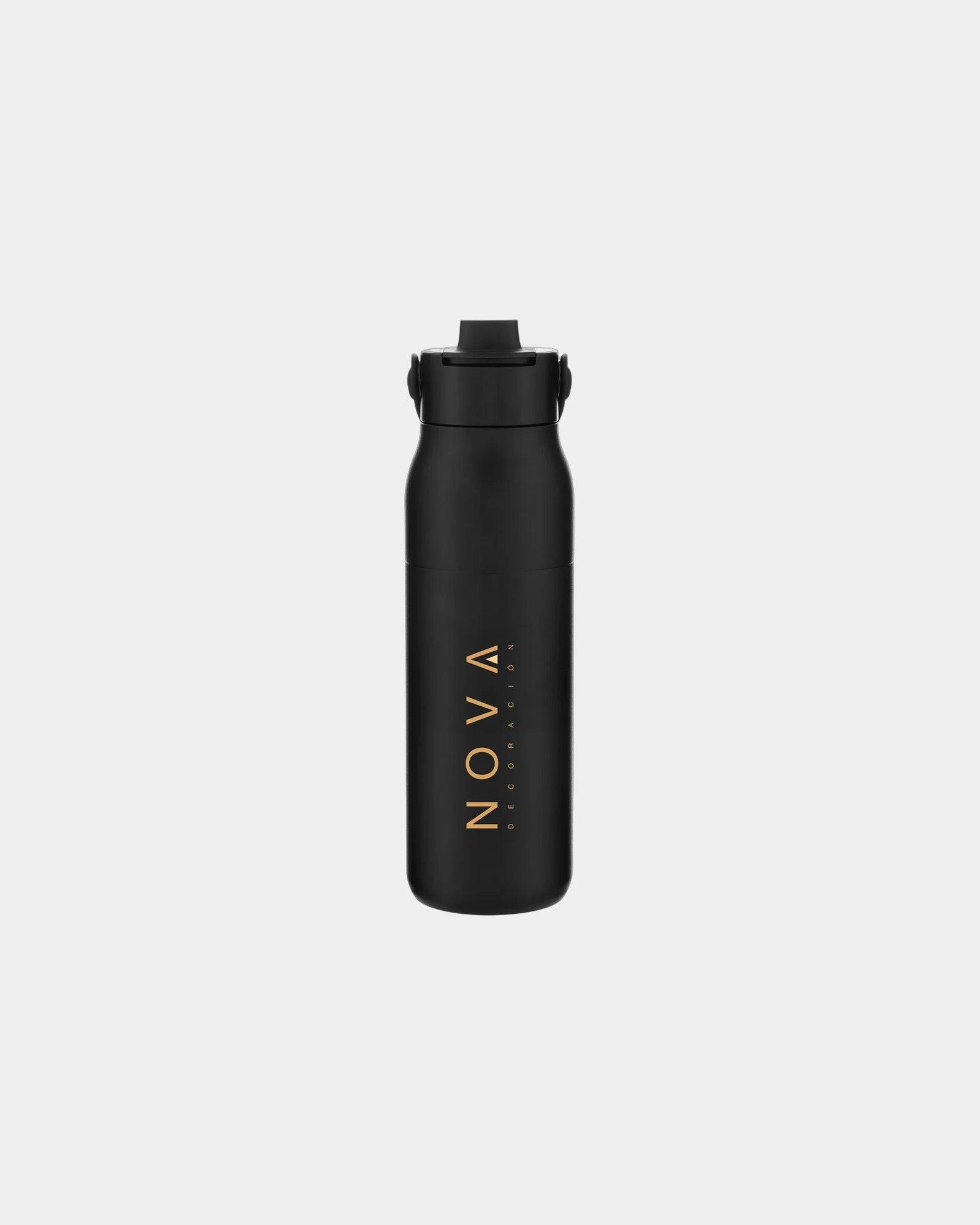 Custom stainless steel LARQ 34 oz insulated water bottle - Black