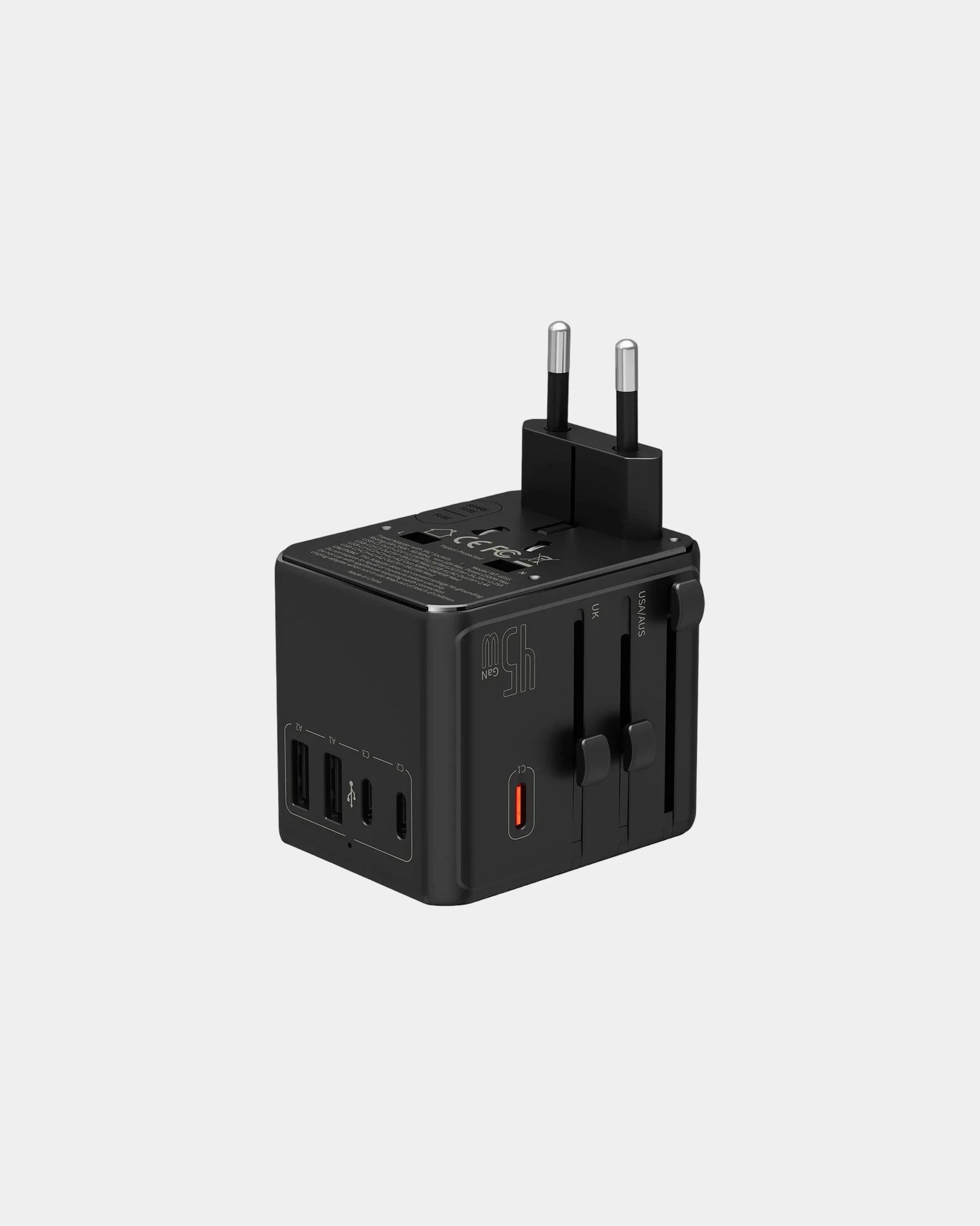 Custom world travel adapter with 45W USB-C charging - 3