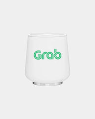 Custom insulated stainless steel wine tumbler 12 oz - White