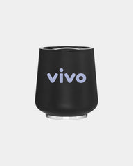 Custom insulated stainless steel wine tumbler 12 oz - Black