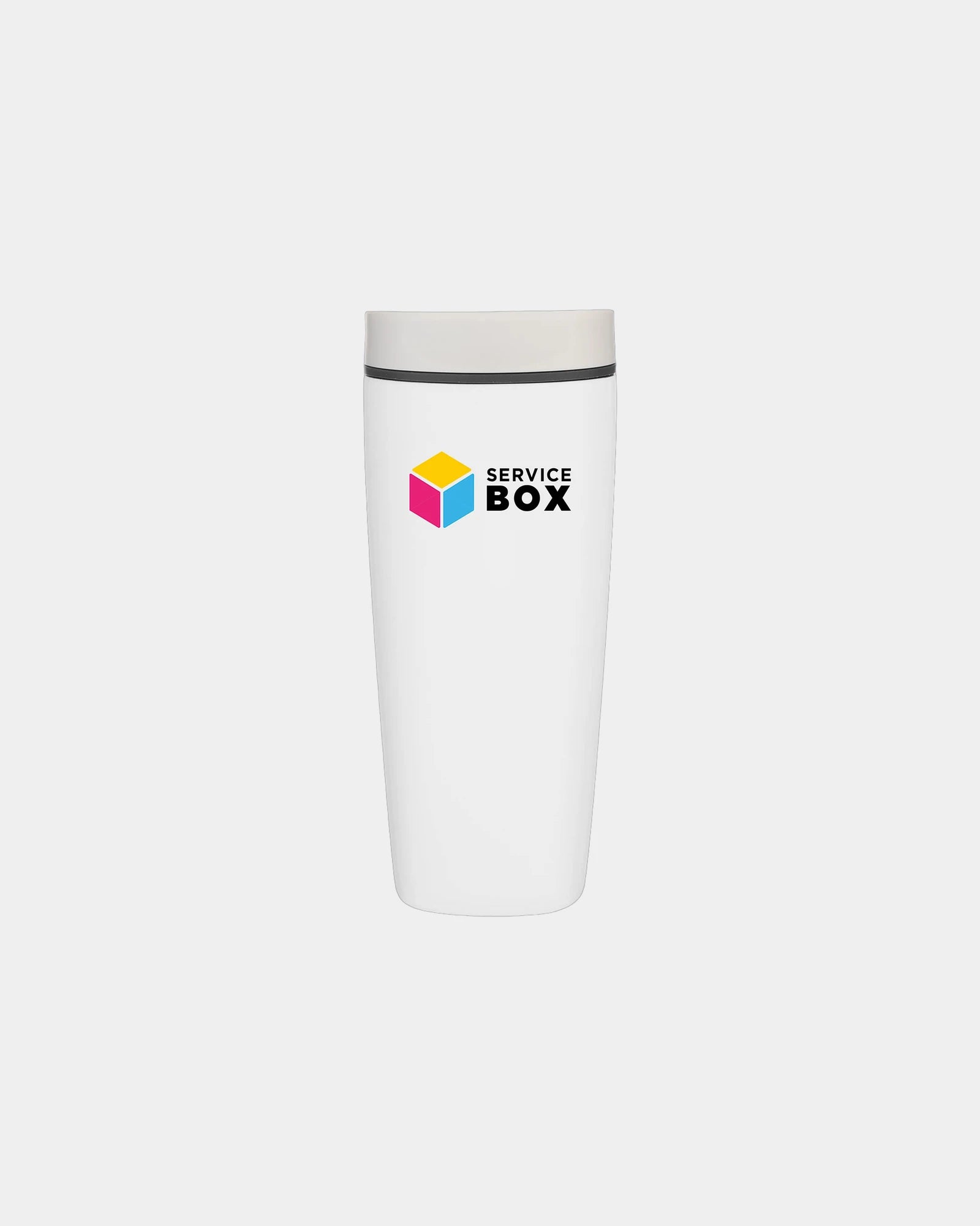 Custom insulated 20 oz stainless steel coffee tumbler - Shy Marshmallow