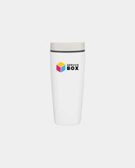 Custom insulated 20 oz stainless steel coffee tumbler - Shy Marshmallow