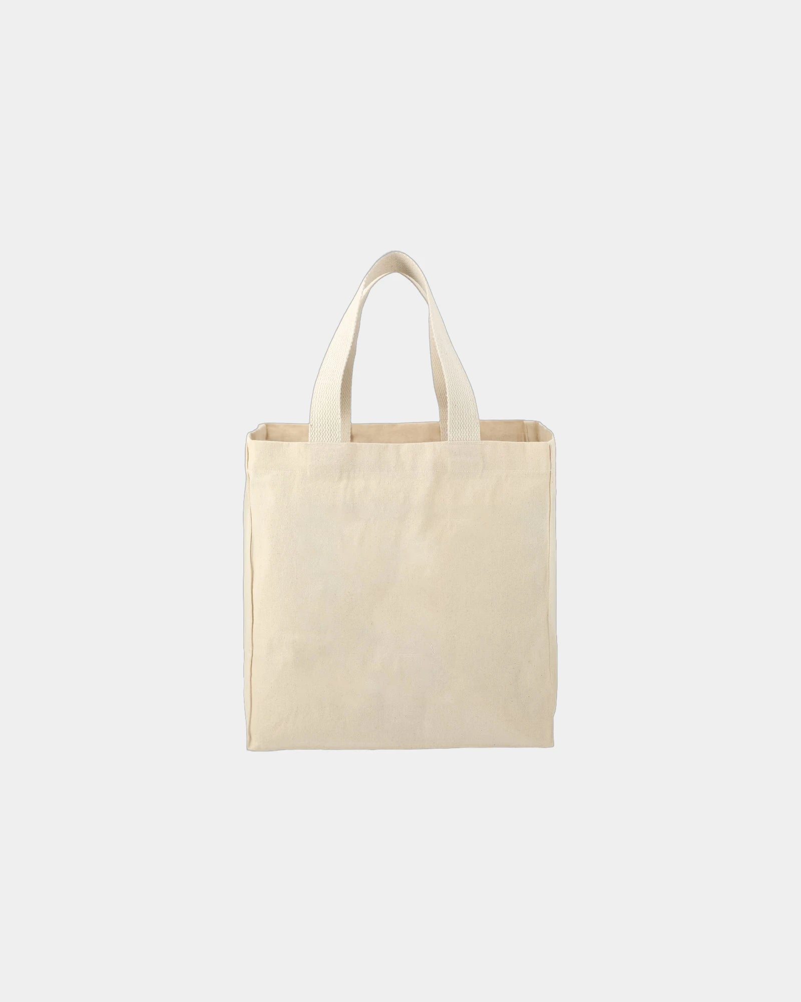 Custom 8-oz cotton grocery tote bag - Natural (Nt)