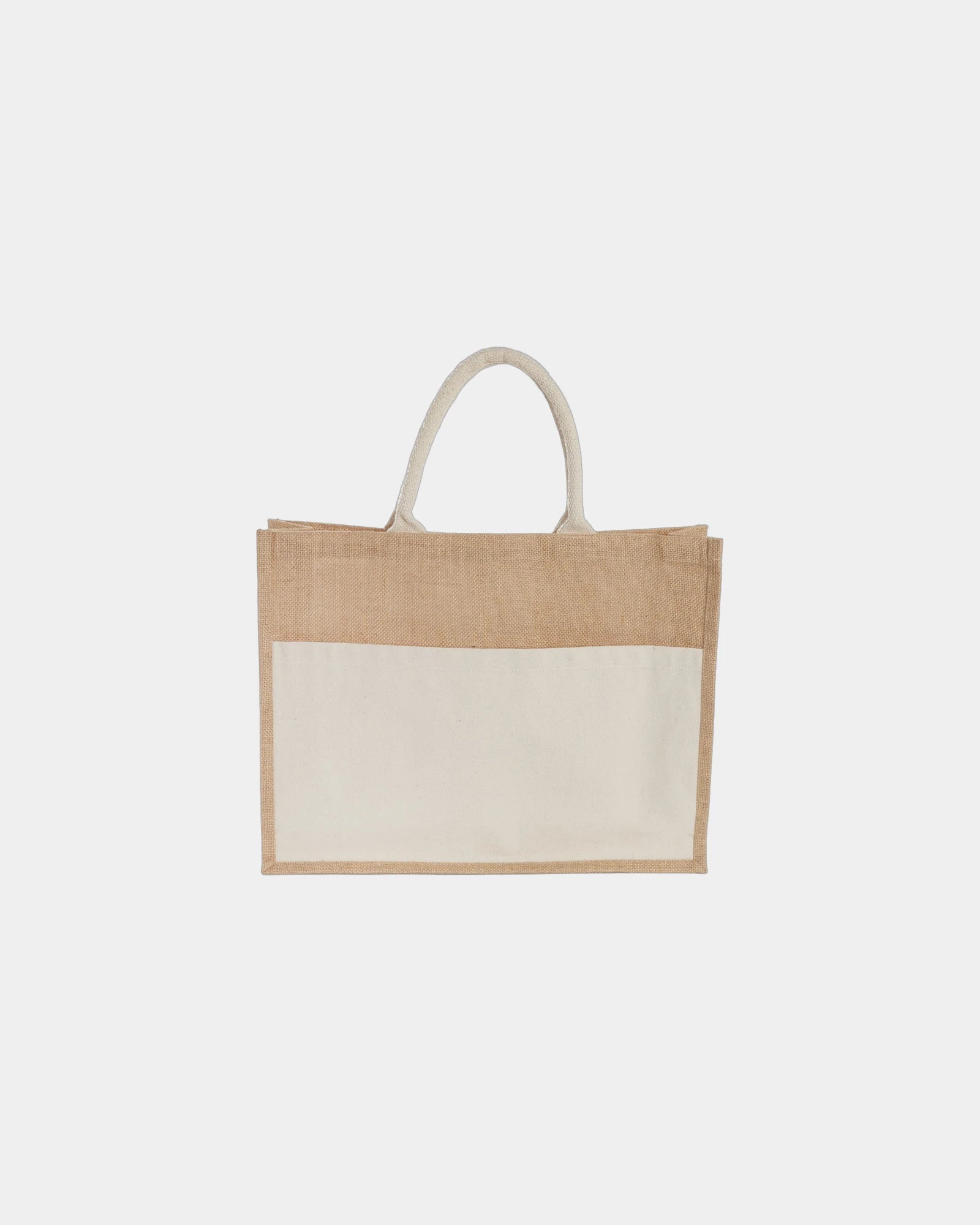 Custom recycled cotton jute 18L tote bag - 2