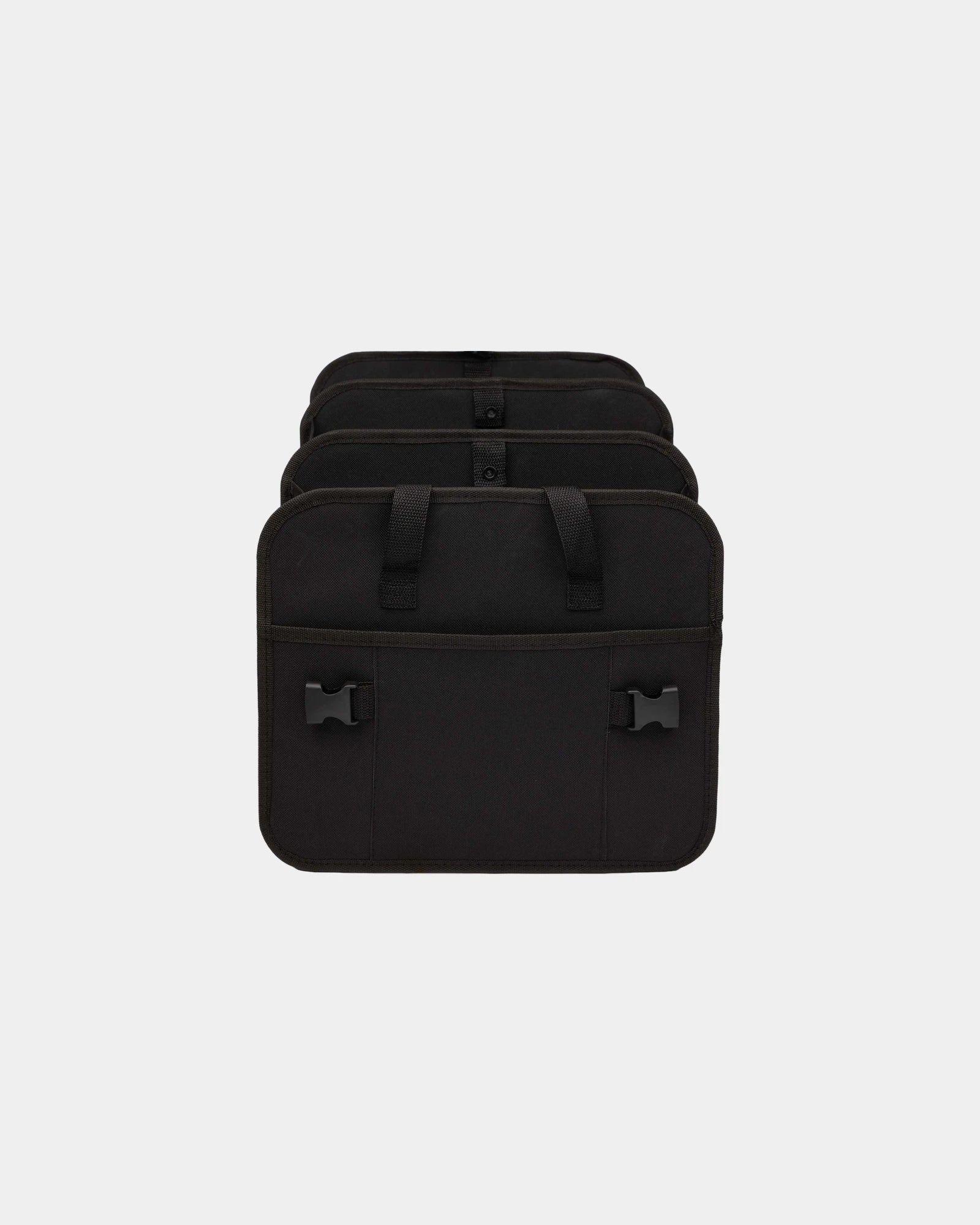 Custom recycled 3-compartment trunk organizer - Black (Bk)