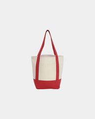 Custom recycled cotton canvas mini tote bag 6x11x13 - 10