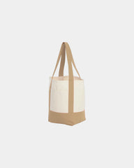 Custom recycled cotton canvas mini tote bag 6x11x13 - 26