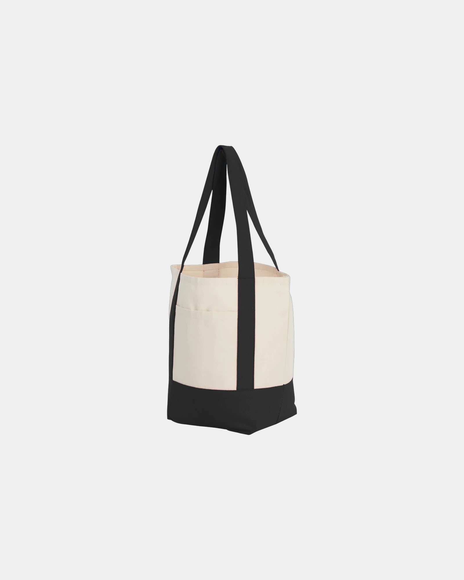 Custom recycled cotton canvas mini tote bag 6x11x13 - 2