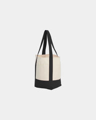 Custom recycled cotton canvas mini tote bag 6x11x13 - 2