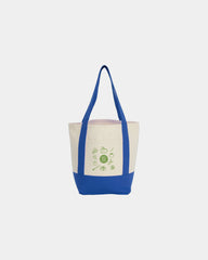 Custom recycled cotton canvas mini tote bag 6x11x13 - 19