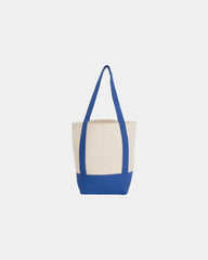 Custom recycled cotton canvas mini tote bag 6x11x13 - 18