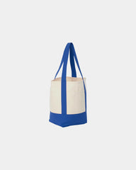 Custom recycled cotton canvas mini tote bag 6x11x13 - 17
