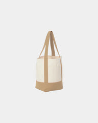 Custom recycled cotton canvas mini tote bag 6x11x13 - 27
