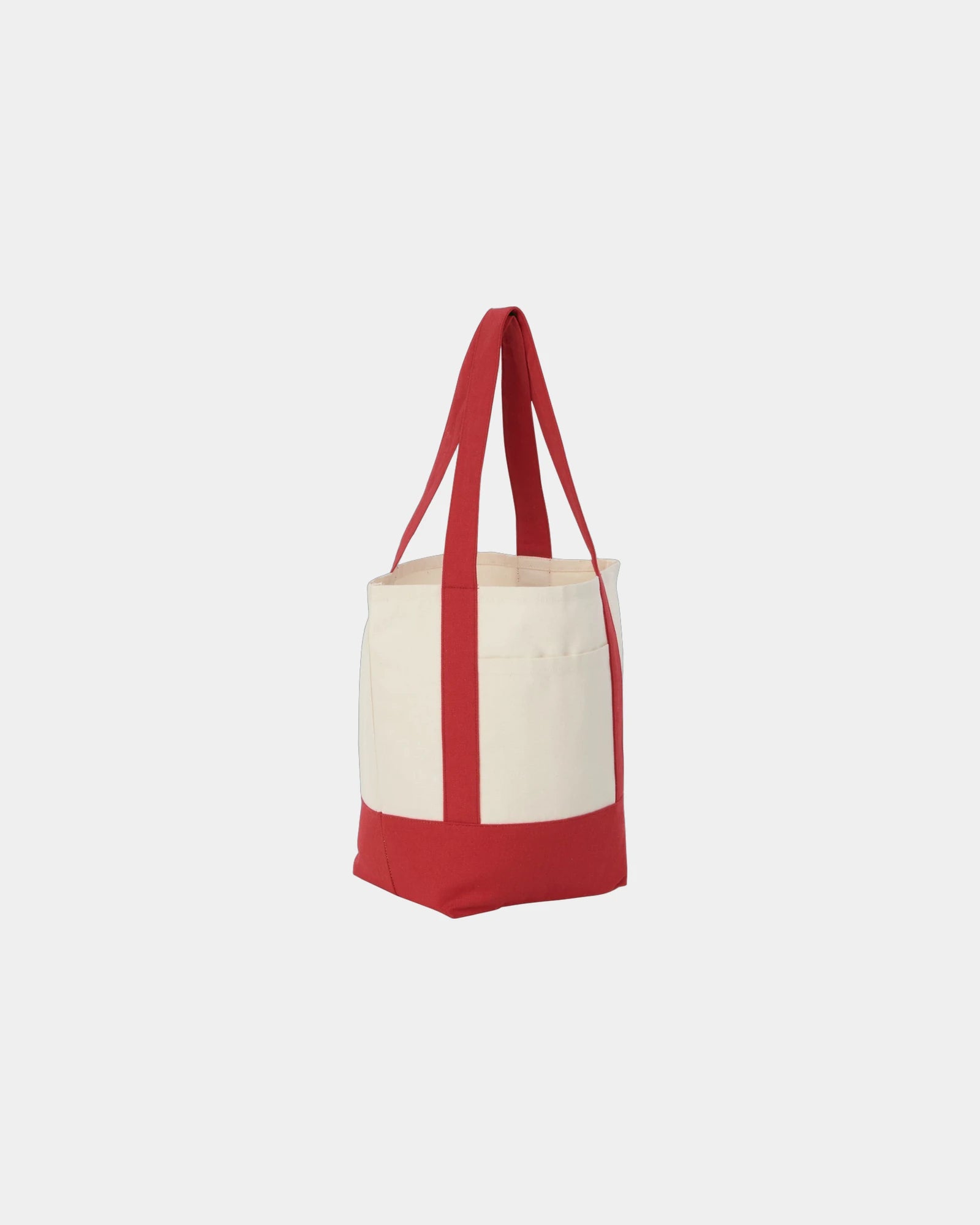 Custom recycled cotton canvas mini tote bag 6x11x13 - 12