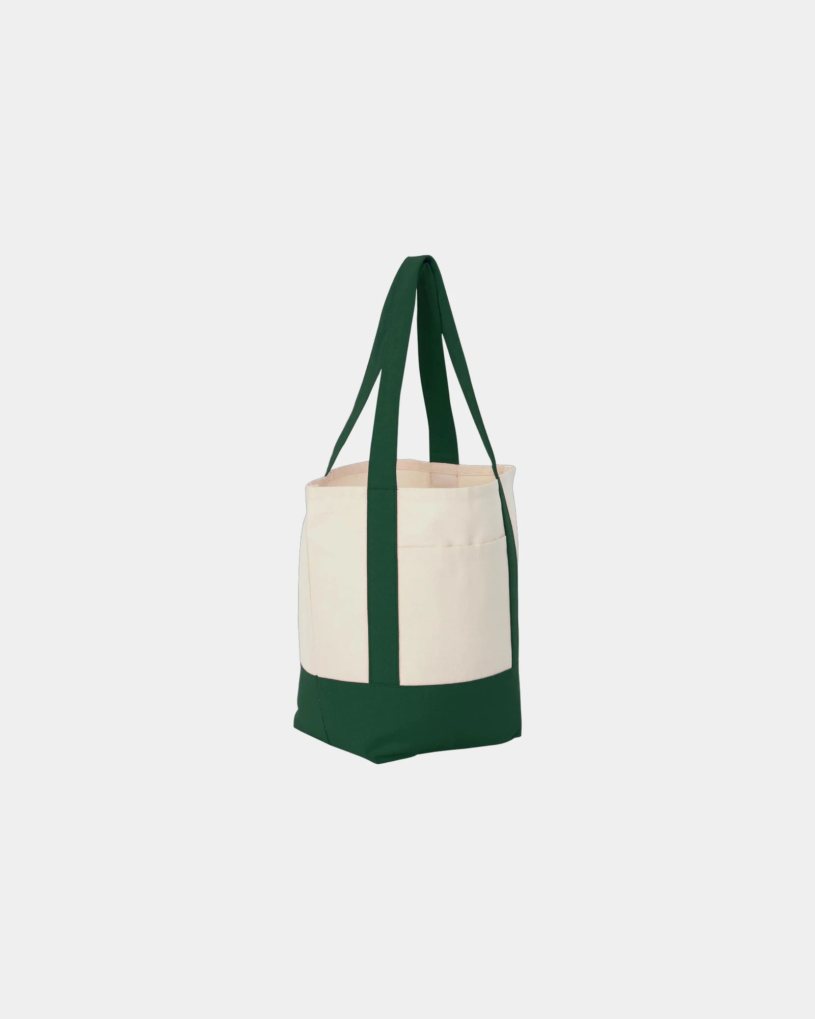 Custom recycled cotton canvas mini tote bag 6x11x13 - 22