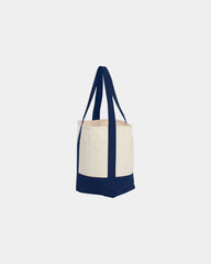 Custom recycled cotton canvas mini tote bag 6x11x13 - 7
