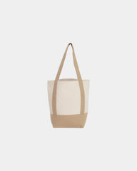 Custom recycled cotton canvas mini tote bag 6x11x13 - 28