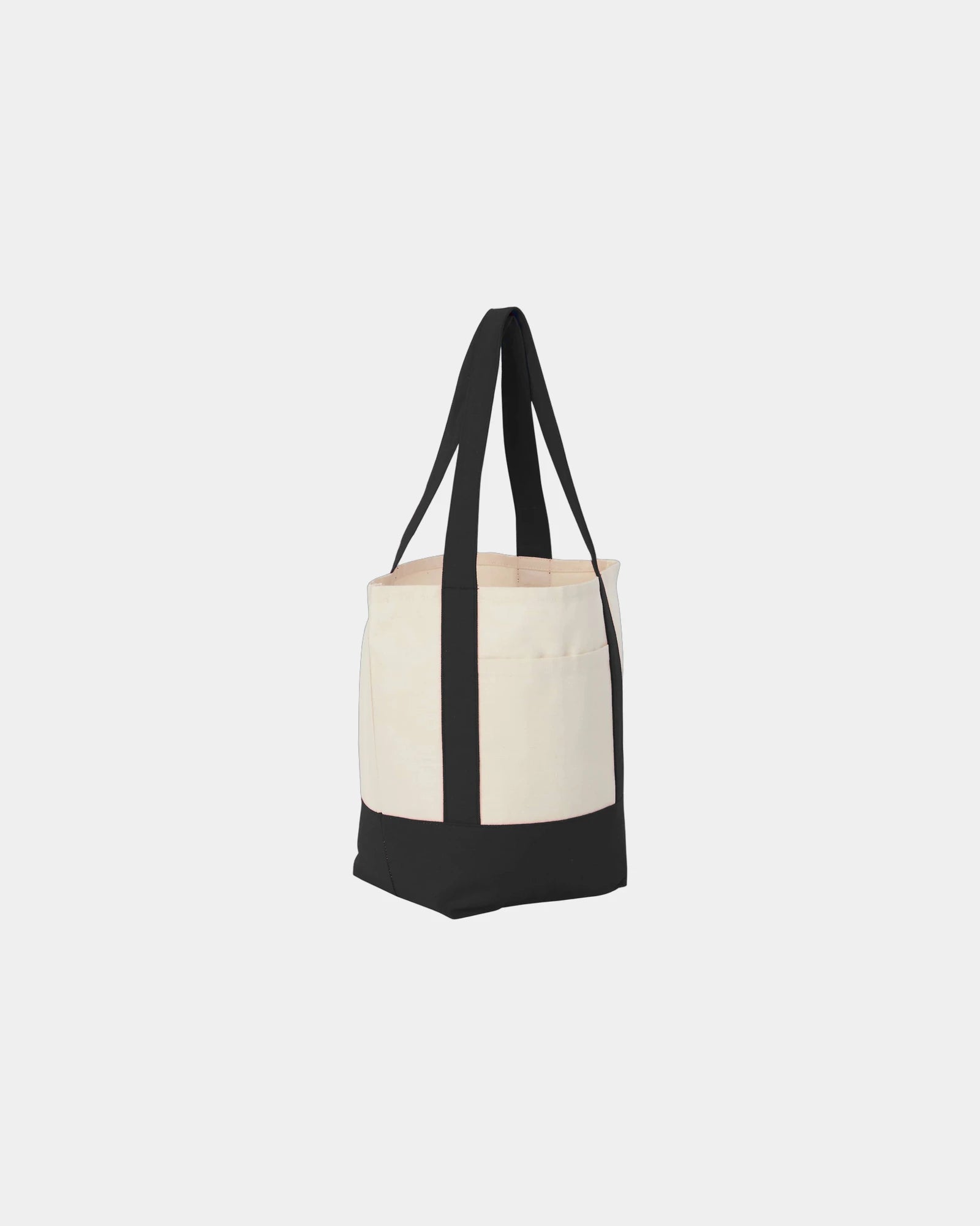 Custom recycled cotton canvas mini tote bag 6x11x13 - 3