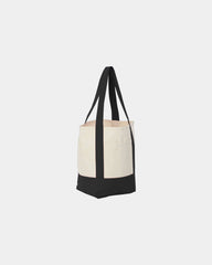 Custom recycled cotton canvas mini tote bag 6x11x13 - 3