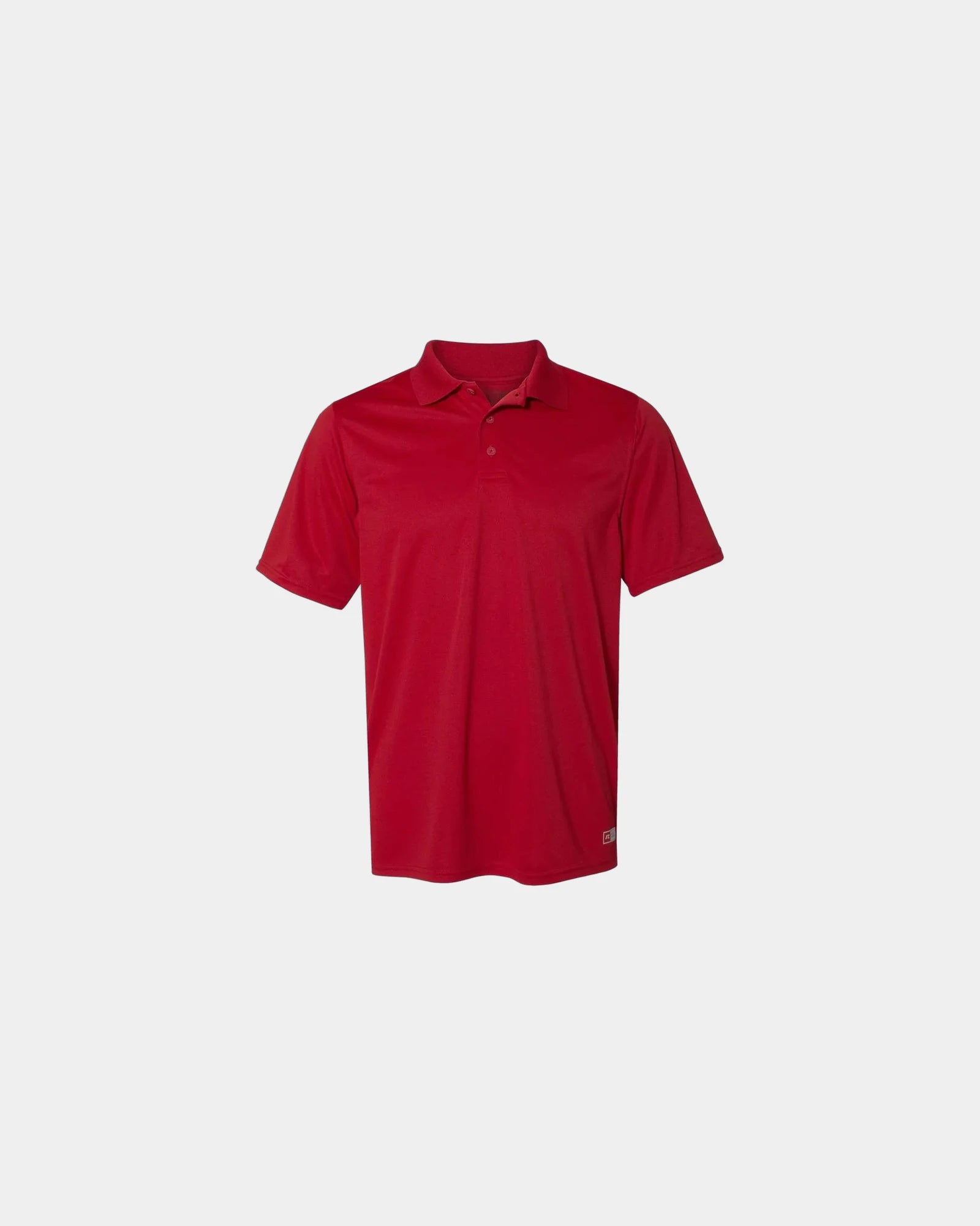 Custom moisture-wicking Russell Athletic Essential Polo - True Red