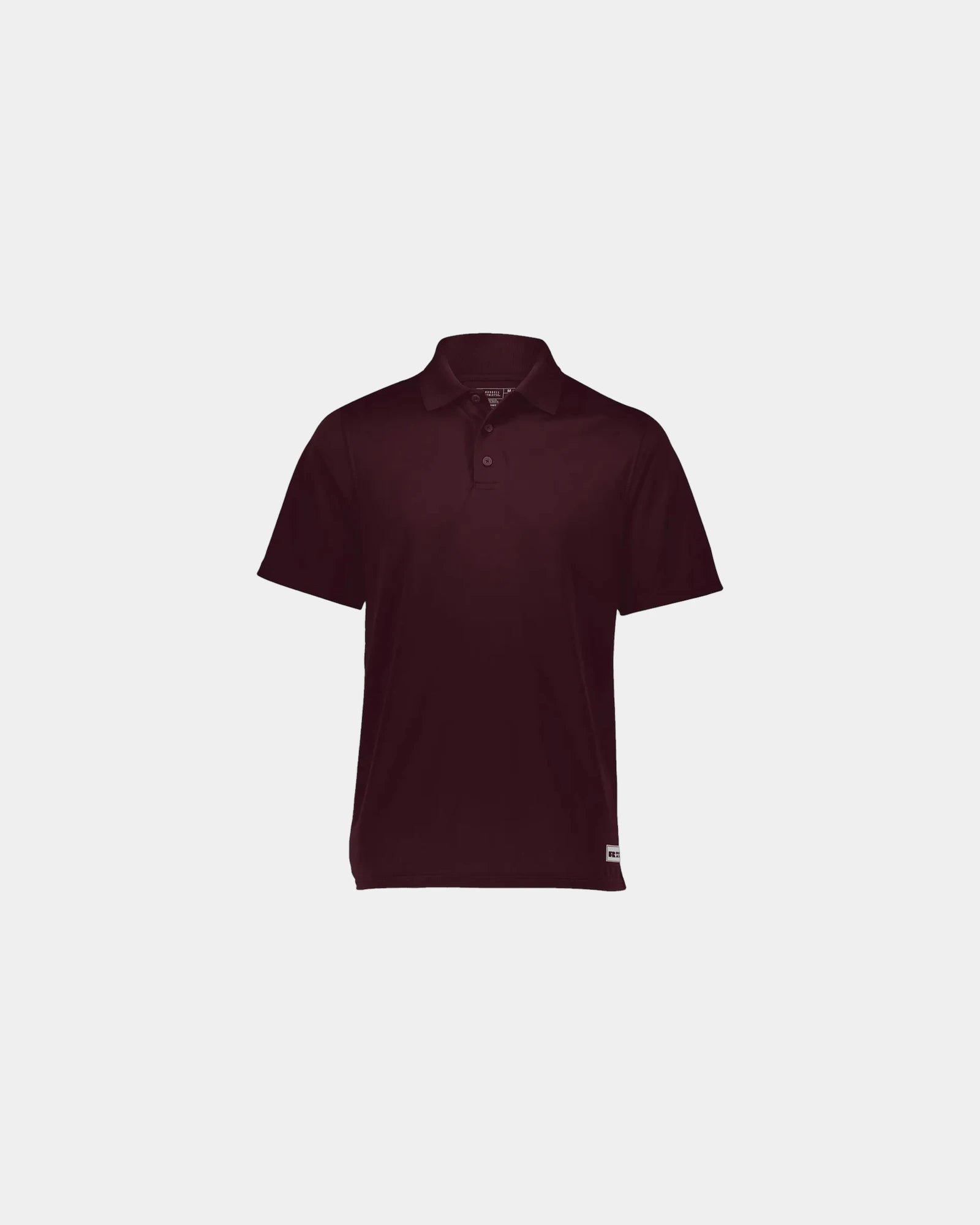 Custom moisture-wicking Russell Athletic Essential Polo - Maroon