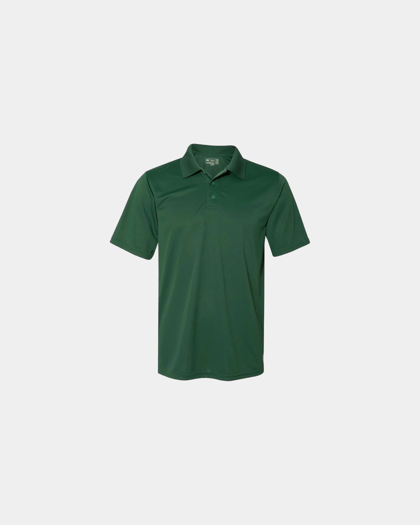 Custom moisture-wicking Russell Athletic Essential Polo - Dark Green