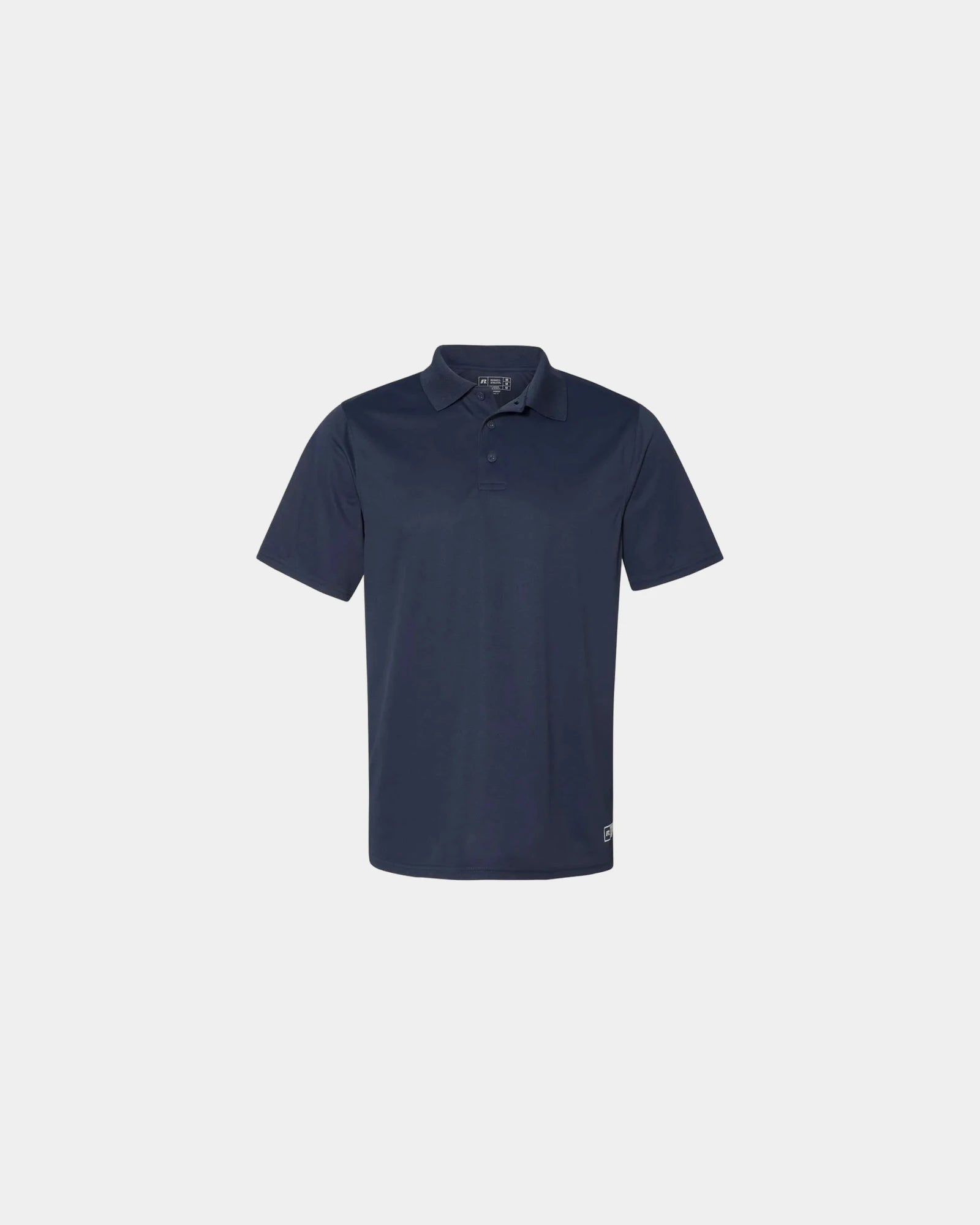 Custom moisture-wicking Russell Athletic Essential Polo - Navy