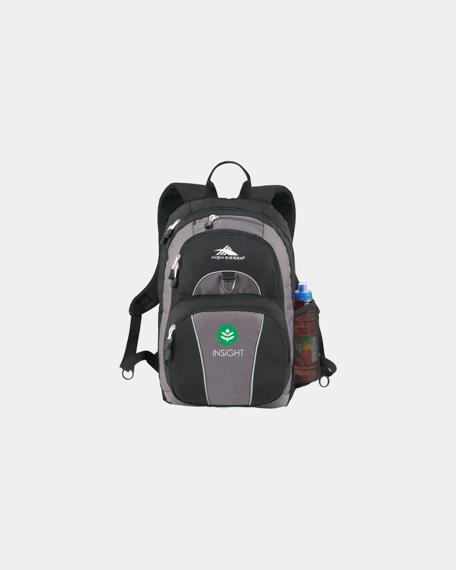 Custom polycanvas backpack with padded shoulder straps - 1