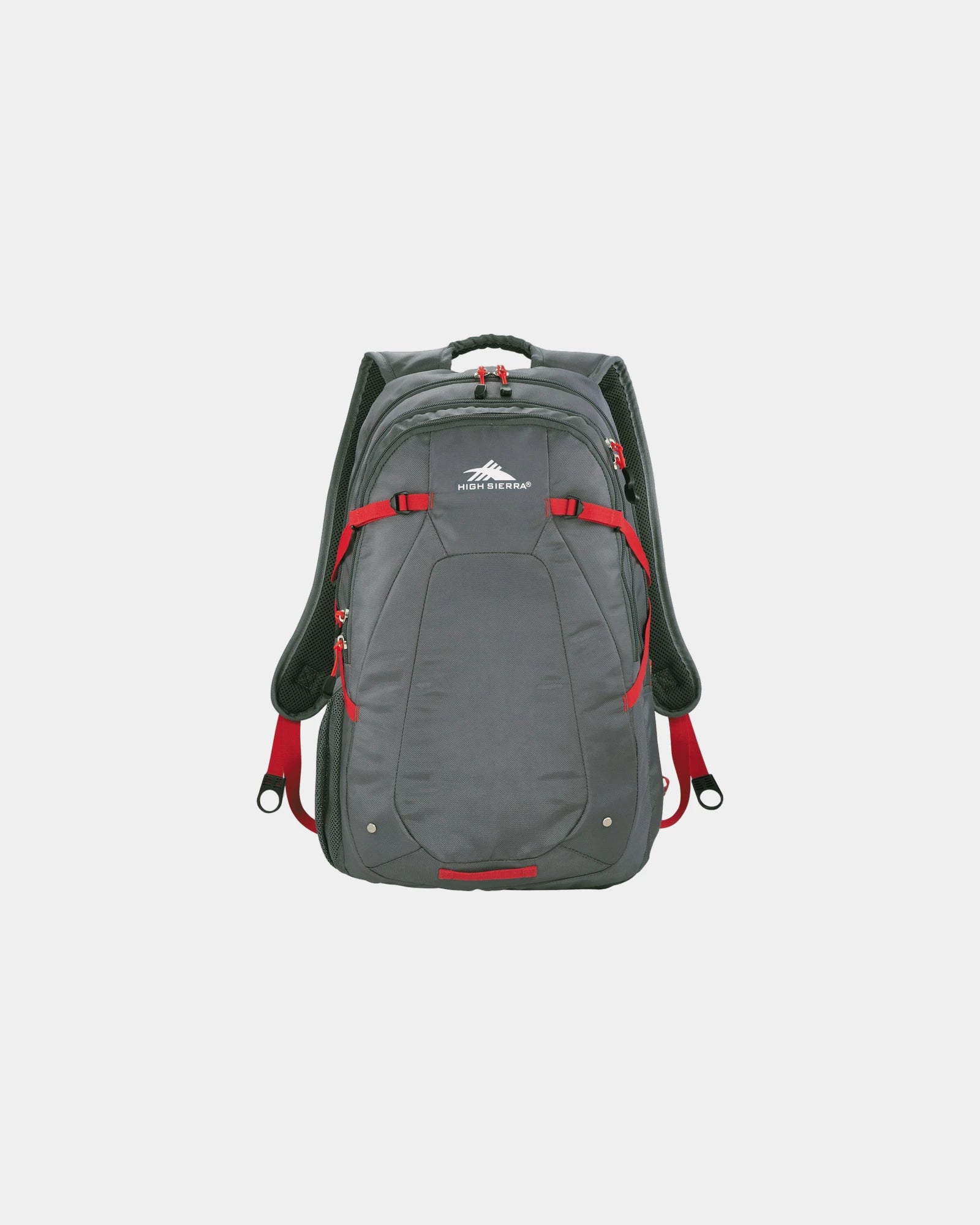 Custom 17" laptop backpack with tech organizer pockets - Gray (Gy)