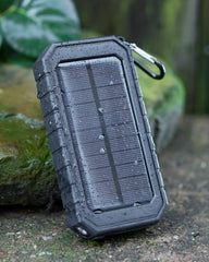 Custom solar 10,000 mAh wireless power bank IPX5 - 12