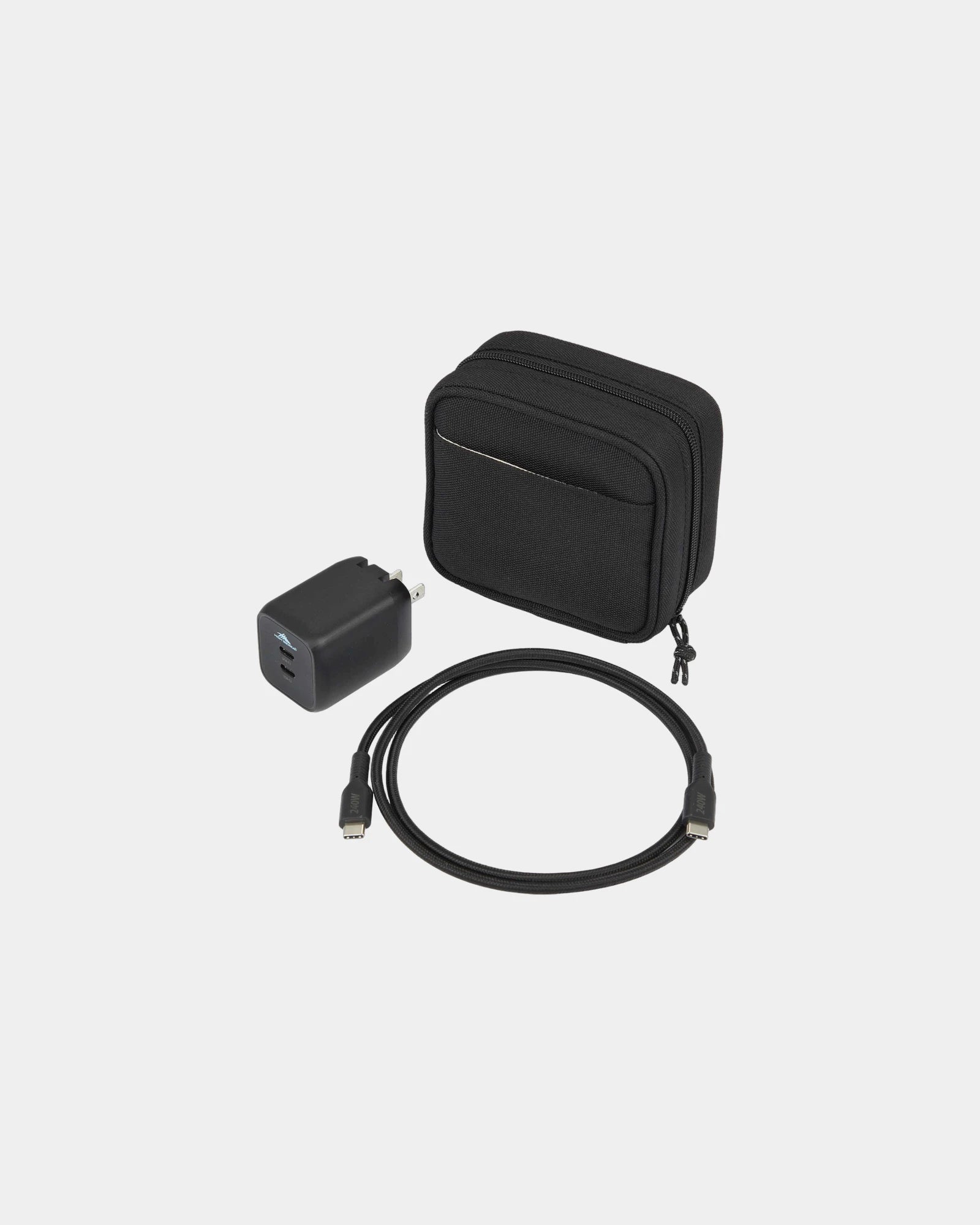 Custom RPET 65W wall charger and cable kit pouch - 2