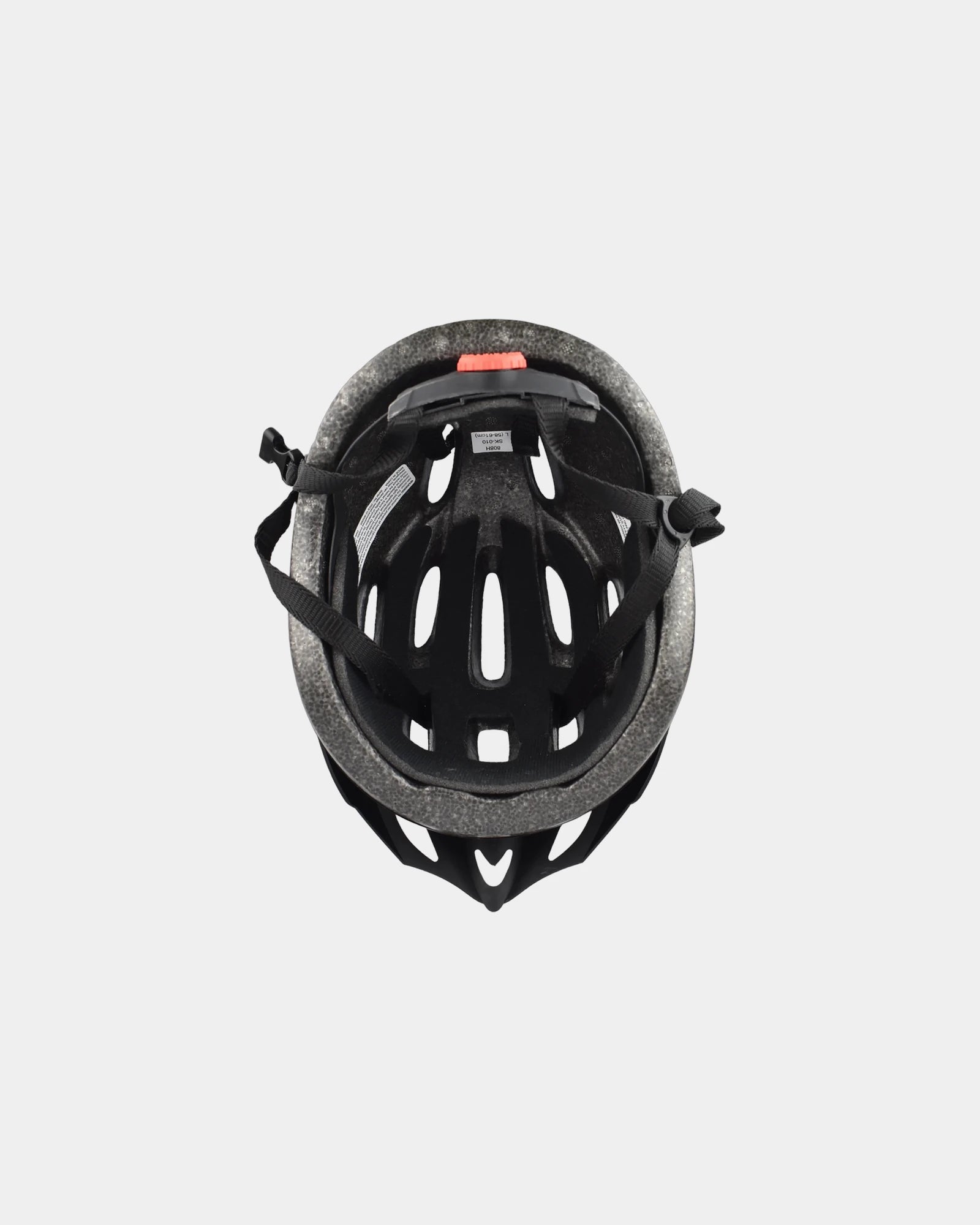 Custom CPSC-certified bike helmet with sizing wheel - Black