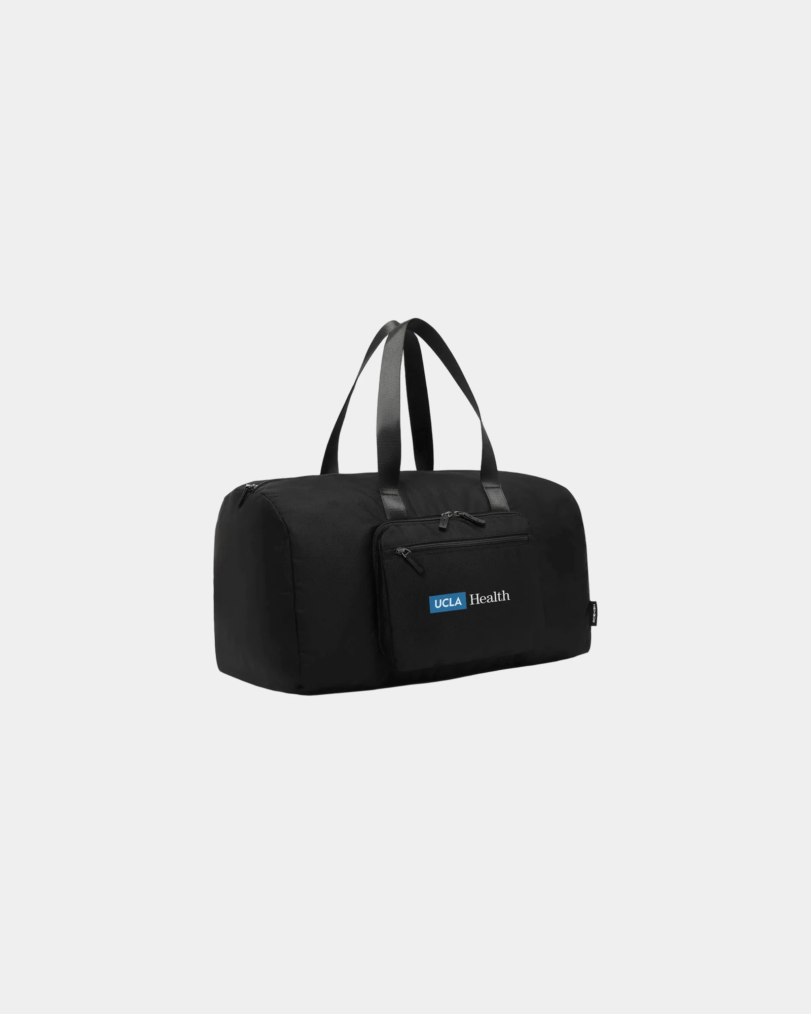 Custom polyester 35L packable duffle bag travel pouch - Black