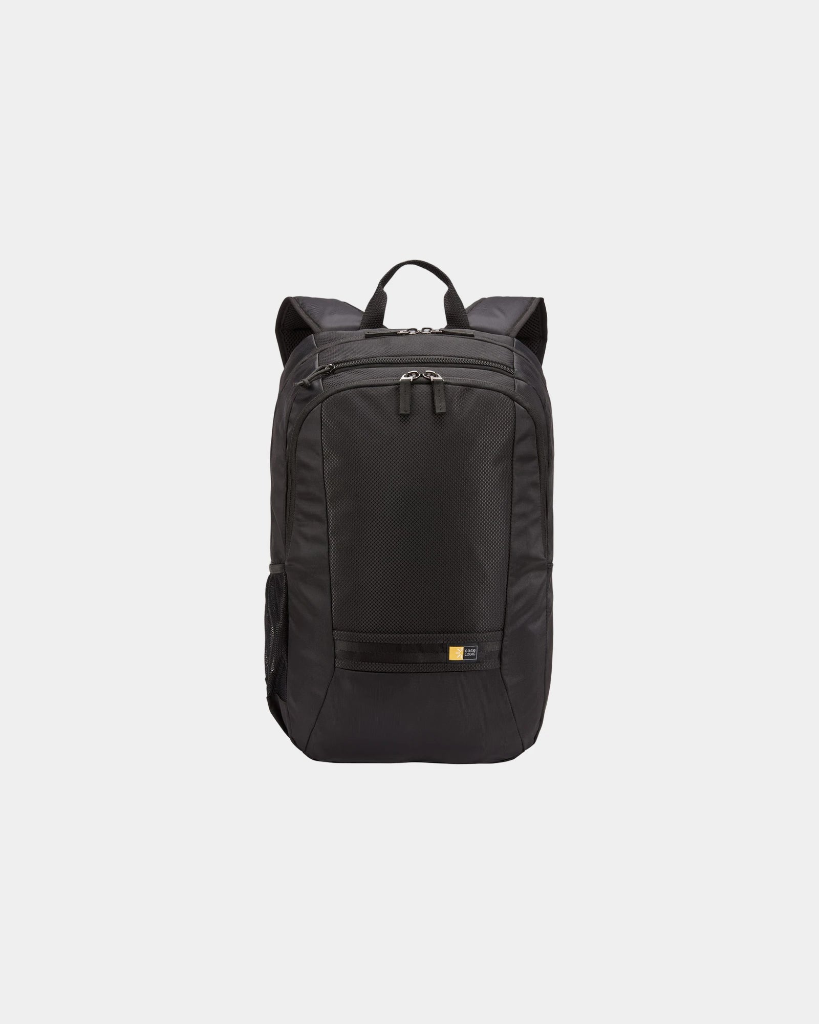 Custom 15" laptop backpack Case Logic Key polycanvas - Black (Bk)