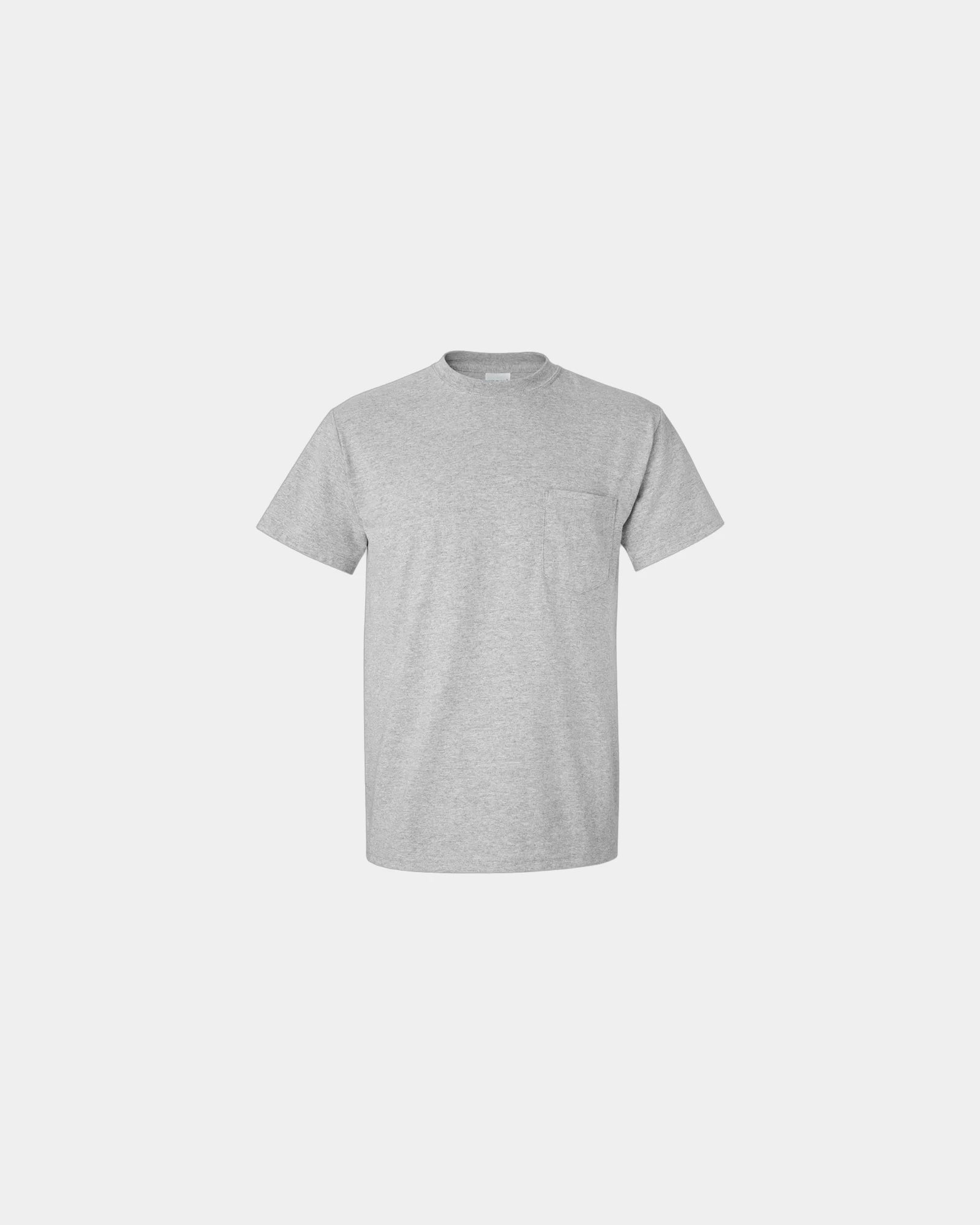 Custom DryBlend pocket t-shirt with rib collar - Sport Grey