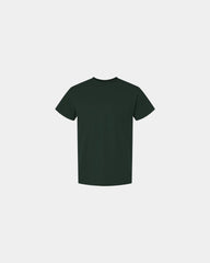 Custom DryBlend pocket t-shirt with rib collar - Forest Green