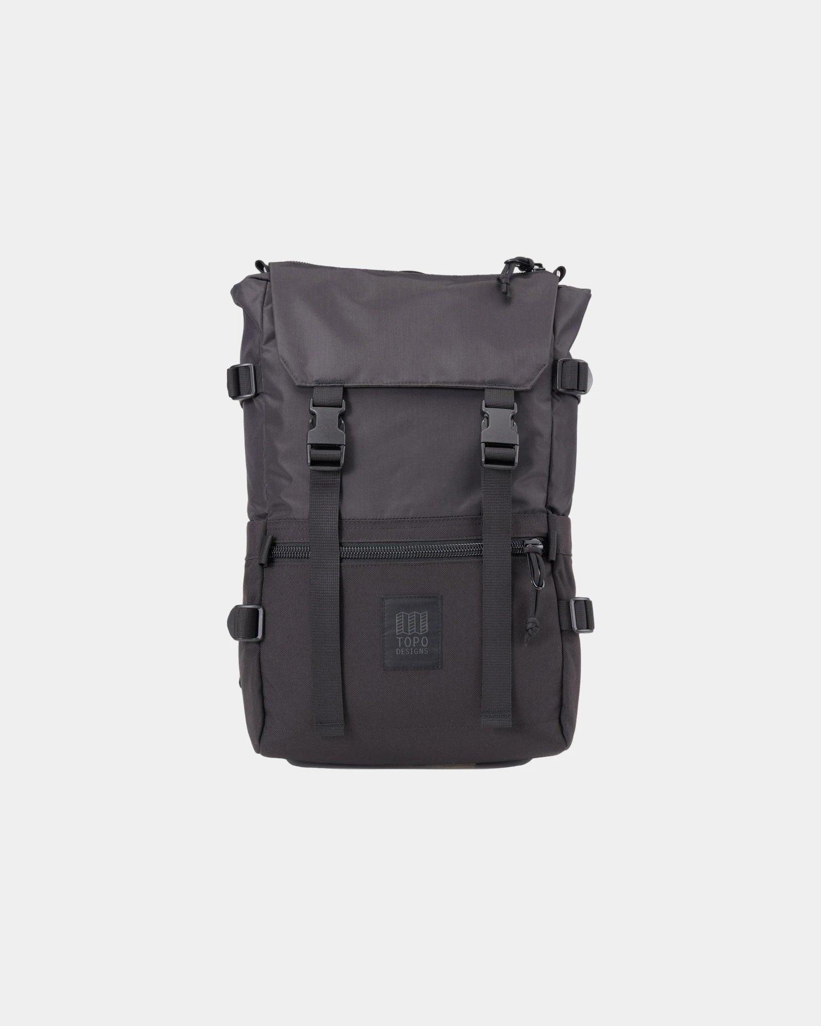 Custom recycled nylon 15" laptop backpack - Black (Bk)