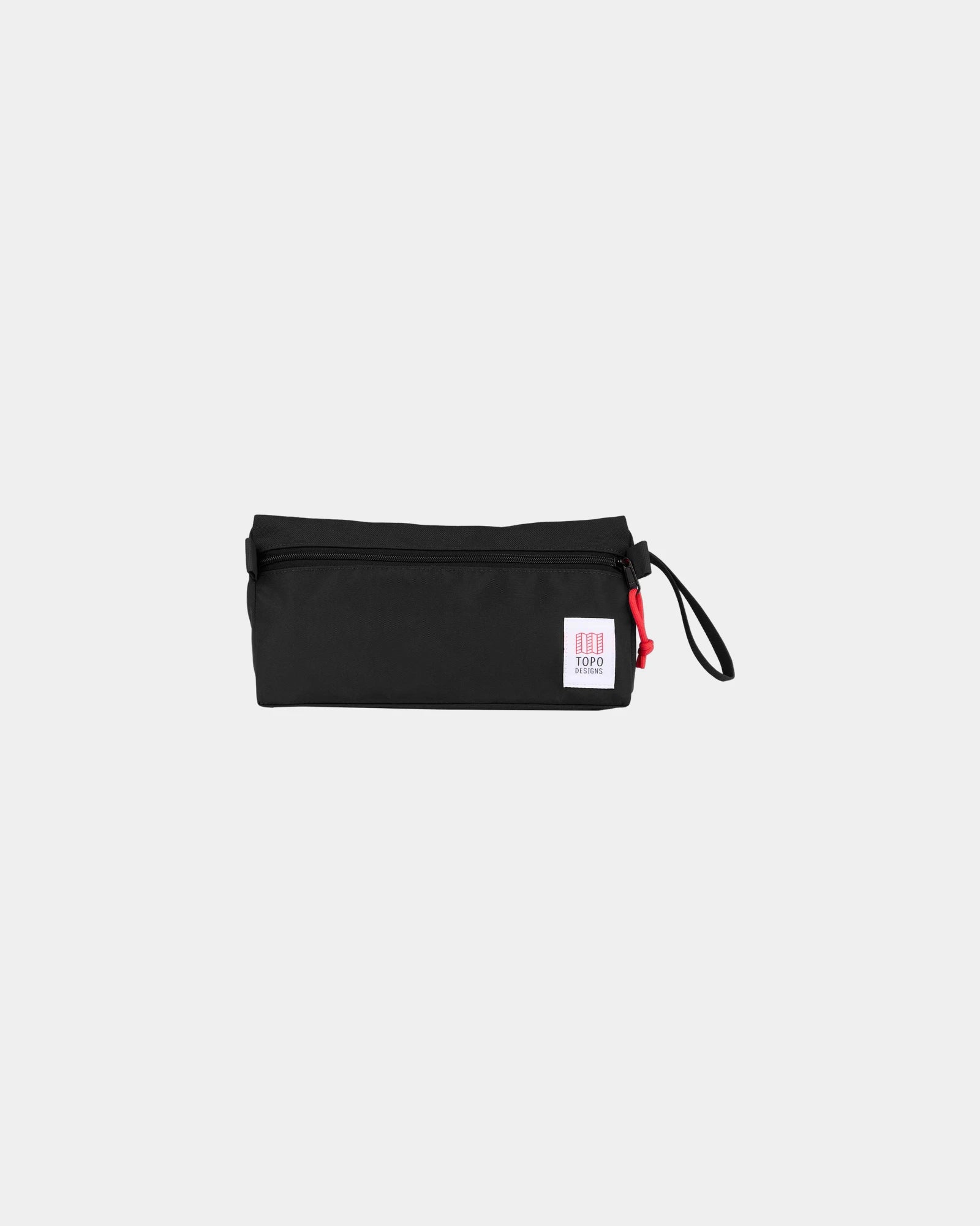 Custom recycled nylon Dopp kit travel bag - Black (Bk)