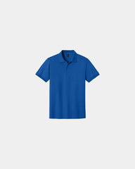 Custom moisture-wicking cotton blend polo shirt - Royal