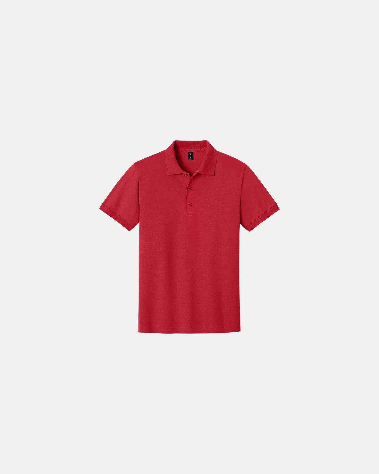 Custom moisture-wicking cotton blend polo shirt - Red