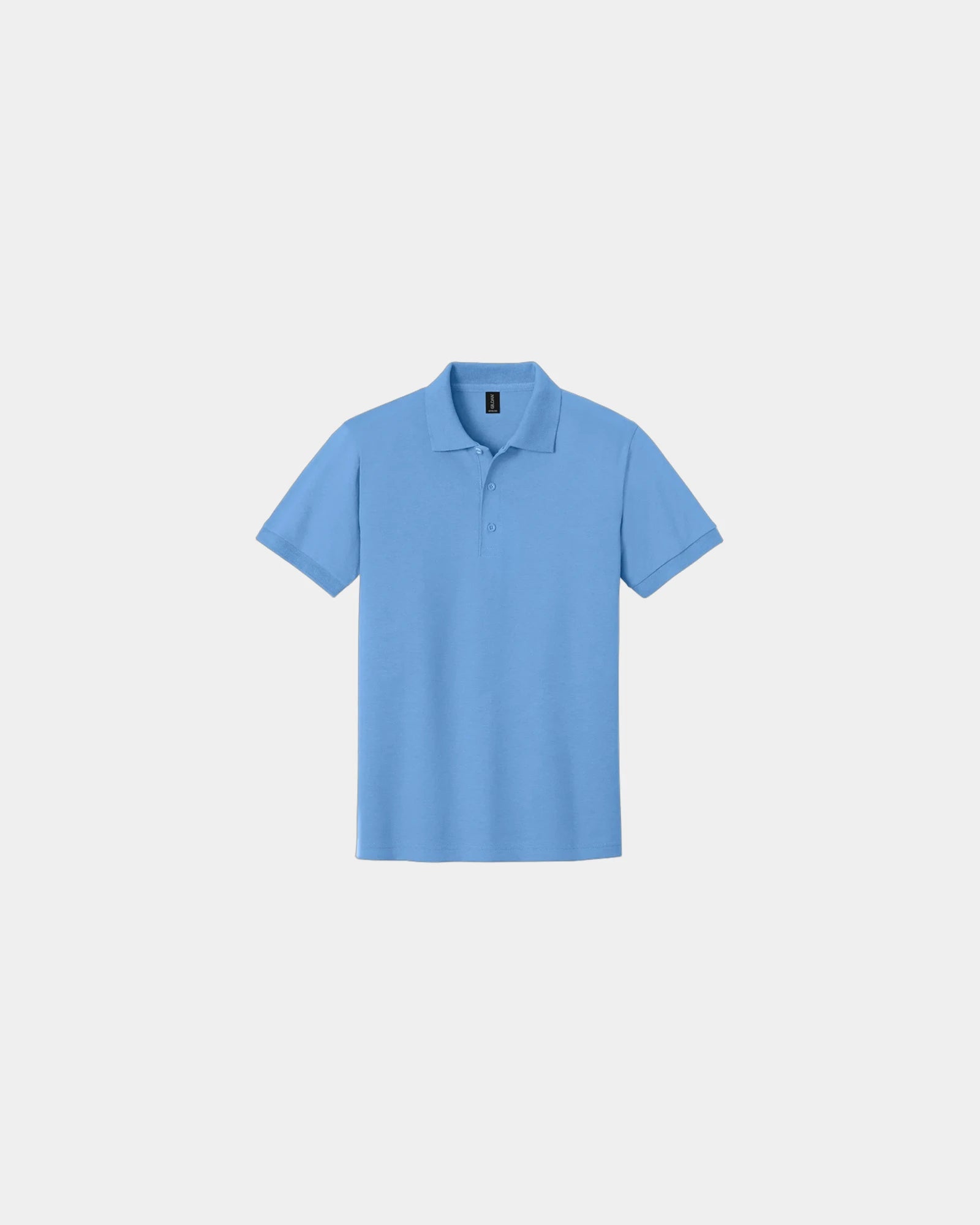 Custom moisture-wicking cotton blend polo shirt - Carolina Blue